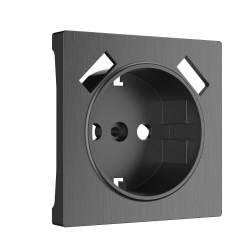 Накладка для розетки USB (графит рифленый) W1179504 (a050746)