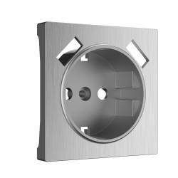 Накладка для розетки USB (cеребряный рифленый) W1179509 (a051365)
