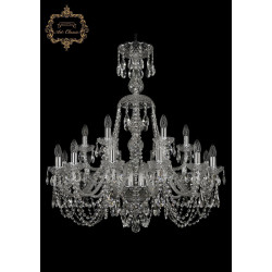 Хрустальная подвесная люстра 11.11.12+6.300.XL-94.Cr.Sp