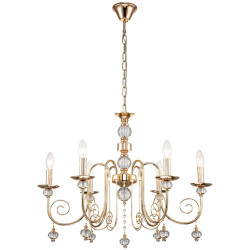 Подвесная люстра Shine 678/6PL E14*40W Gold