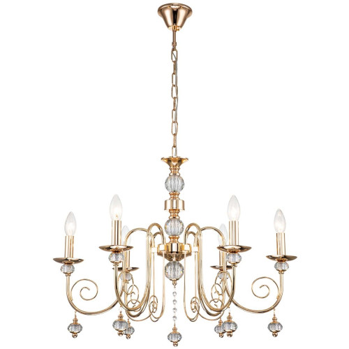 Подвесная люстра Shine 678/6PL E14*40W Gold