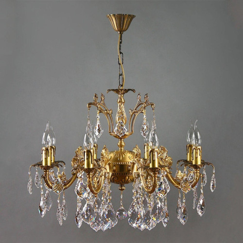 Подвесная люстра Ambiente Granada 2118/8 AB Leaf crystal