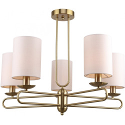 Потолочная люстра на штанге Eclipse 10166/5PL Brass E14*40W
