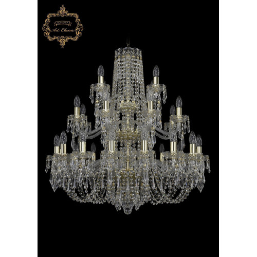 Хрустальная подвесная люстра 11.23.16+8+4.300.3d.Gd.Dr