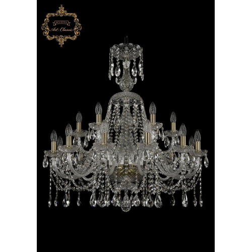 Хрустальная подвесная люстра 11.12.12+6.300.XL-90.Br.Sp