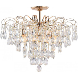 Люстра потолочная на штанге Crown 1113/7PL E27*60W White/Gold