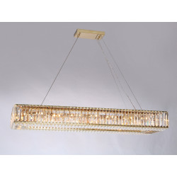Подвесная люстра хрустальная 10265+15/C gold