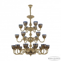 Подвесная люстра 72101P/12+6+6/360/3d G P1 U Amber-Blue/H-1H