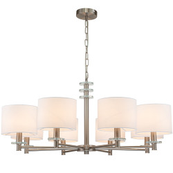 Подвесная люстра Novella 641/8PL E14*60W Satin nickel
