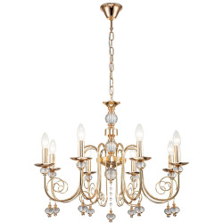 Подвесная люстра Shine 678/8PL E14*40W Gold