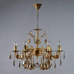 Подвесная люстра Ambiente Granada 2118/6 AB Leaf crystal