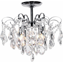 Потолочная люстра на штанге Crown 1113/4PL E27*60W Chrome