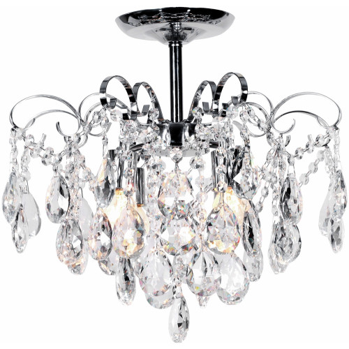 Потолочная люстра на штанге Crown 1113/4PL E27*60W Chrome