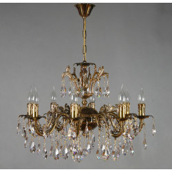 Подвесная люстра Ambiente Granada 2118/8 PB Leaf crystal