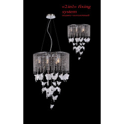 Хрустальная люстра 2 в 1 подвесная/потолочная Fairies 1165-6PC