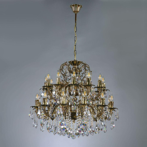 Подвесная люстра Ambiente Granada 2118/12+12 AB Honey Leaf