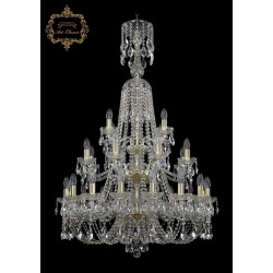 Хрустальная подвесная люстра 11.21.16+8+4.300.3d.XL-130.Gd.Sp