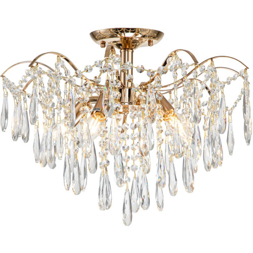 Потолочная люстра на штанге Aurea 1124/5PL E14*40W Gold