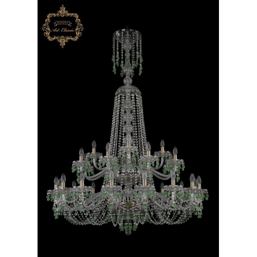 Хрустальная подвесная люстра 11.24.16+8+4.400.2d.XL-155.Br.V5001
