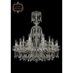 Хрустальная подвесная люстра 11.25.12+6.300.XL-91.Cr.Sp