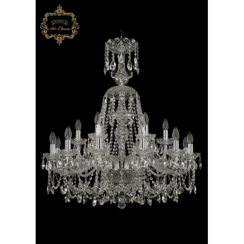 Хрустальная подвесная люстра 11.25.12+6.300.XL-91.Cr.Sp