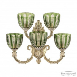 Бра 7109B16/3+2/210 GW P1 U Clear-Green/H-1H