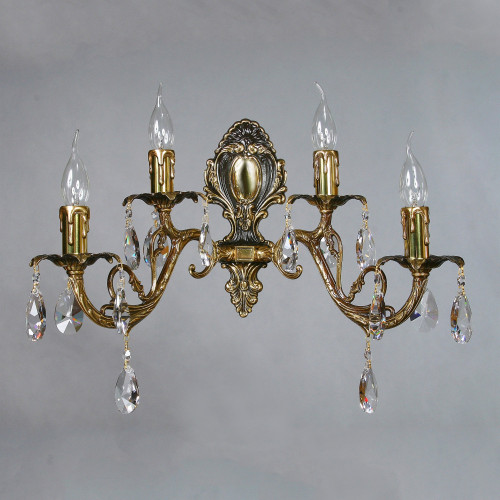 Бра Ambiente Alicante 8888/2+2 PB Leaf crystal