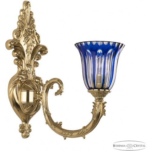 Бра хрустальное Florence 7109B15/1/210 G P2 U Clear-Blue/H-1H