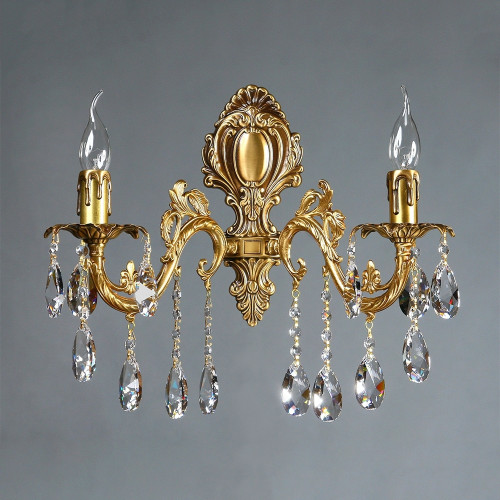 Бра Ambiente Granada 2118/2 AB Leaf crystal