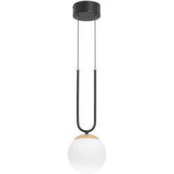 Подвесной светильник LED SP-BEADS-HANG-U-R130-10W Warm3000 (BK-GD, 275 deg, 230V) (Arlight, IP20 Металл, 5 лет) 036527