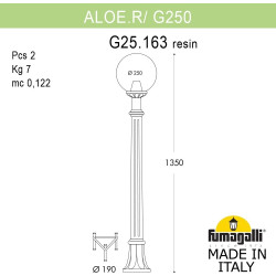 Наземный фонарь Fumagalli GLOBE 250 G25.163.000.VXF1R