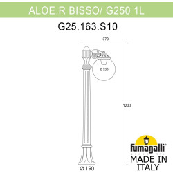 Наземный фонарь Fumagalli GLOBE 250 G25.163.S10.VYF1R