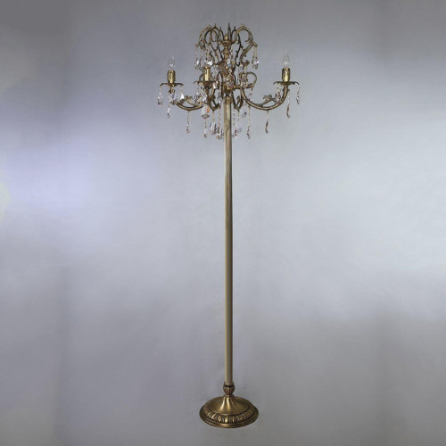 Торшер Ambiente Alicante 8888F/4 AB Leaf Crystal
