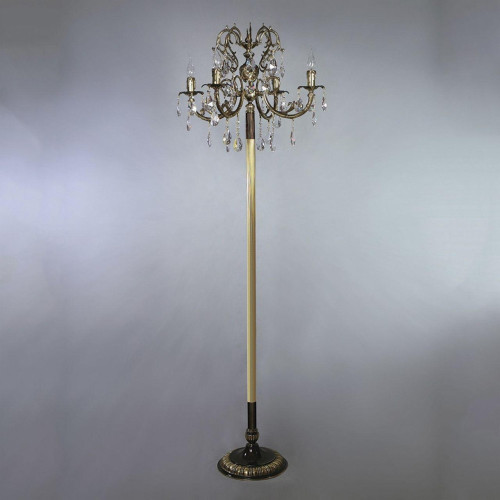 Торшер Ambiente Alicante 8888F/4 PB Leaf Crystal