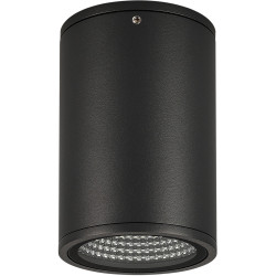 Уличный потолочный светильник светодиодный защищенный LGD-FORMA-SURFACE-R90-12W Warm3000 (BK, 44 deg, 230V) (Arlight, IP54 Металл, 3 года) 037262