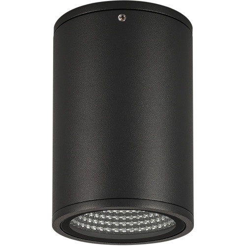 Уличный потолочный светильник светодиодный защищенный LGD-FORMA-SURFACE-R90-12W Warm3000 (BK, 44 deg, 230V) (Arlight, IP54 Металл, 3 года) 037262