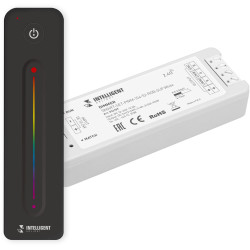 INTELLIGENT Диммер SMART-SET-PWM-104-52-RGB-SUF White (12-24V, 3x4A, ПДУ LINE, 2.4G) (IARL, IP20 Пластик, 5 лет) 036189