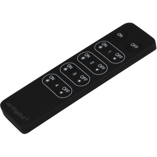 Пульт SR-2833K4 Black (диммер 4 зоны) (Arlight, IP20 Пластик, 3 года) 021057