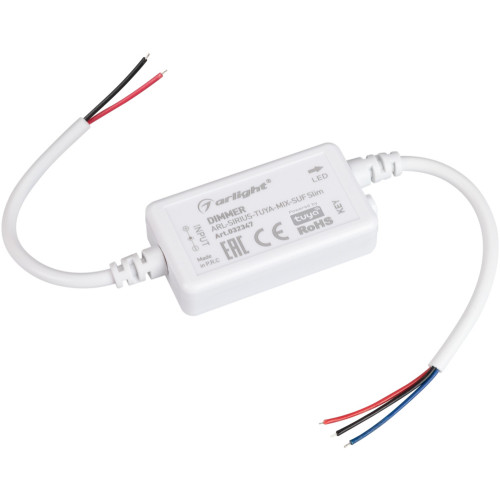Диммер ARL-SIRIUS-TUYA-MIX-SUF Slim (12-24V, 2x3A, 2.4G) (Arlight, IP20 Пластик, 3 года) 032347