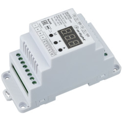 Декодер SMART-K36-DMX (12-24V, 4x5A, DIN) (Arlight, IP20 Пластик, 5 лет) 028409