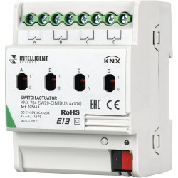 INTELLIGENT Релейный модуль KNX-704-SW20-DIN (BUS, 4x20A) (Arlight) 025663