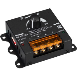 Диммер VT-S74-30A (12-24V) (Arlight, IP20 Металл, 1 год) 023743