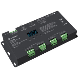 Декодер SMART-DMX-SUF (12-24V, 12x5A, XLR3, RJ45) (Arlight, IP20 Металл, 5 лет) 033768