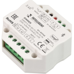 INTELLIGENT Диммер SMART-0-10V-301-72-DIM-PD-IN (230V, 1x20mA, TUYA BLE, 2.4G) (IARL, IP20 Пластик, 5 лет) 037345