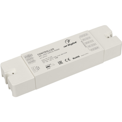 Контроллер ARL-4022-SIRIUS-RGBW (12-24V, 4x6A, 2.4G) (Arlight, IP20 Пластик, 3 года) 027151