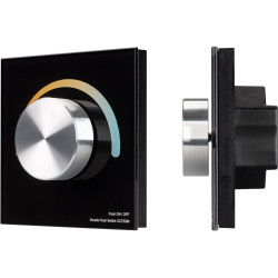Панель SMART-P20-MIX-G-IN Black (12-24V, 4x3A, Rotary, 2.4G) (Arlight, IP20 Пластик, 5 лет) 033762
