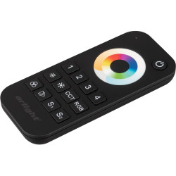 Пульт SMART-R22-MULTI Black (4 зоны, 2.4G) (Arlight, IP20 Пластик, 5 лет) 023473