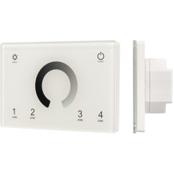Панель Sens SMART-P79-DIM White (230V, 4 зоны, 2.4G) (Arlight, IP20 Пластик, 5 лет) 028398