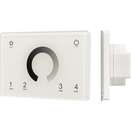 Панель Sens SMART-P79-DIM White (230V, 4 зоны, 2.4G) (Arlight, IP20 Пластик, 5 лет) 028398