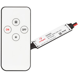 Диммер SMART-MINI-DIM-SET (12-24V, 1x4A, ПДУ 4кн, IR) (Arlight, IP20 Пластик, 5 лет) 031593